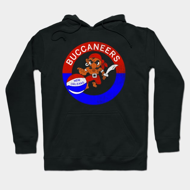 Defunct New Orleans Buccaneers ABA Basketball Hoodie by LocalZonly